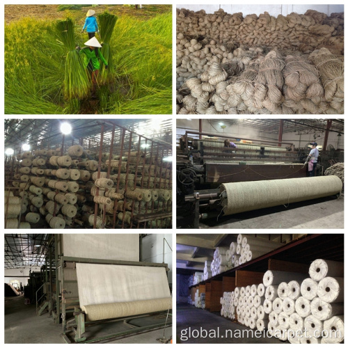 Seagrass Rug Roll Natural fiber carpet seagrass straw roll Factory